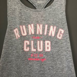 Aerie Gray Running Late Club Workout Tank
